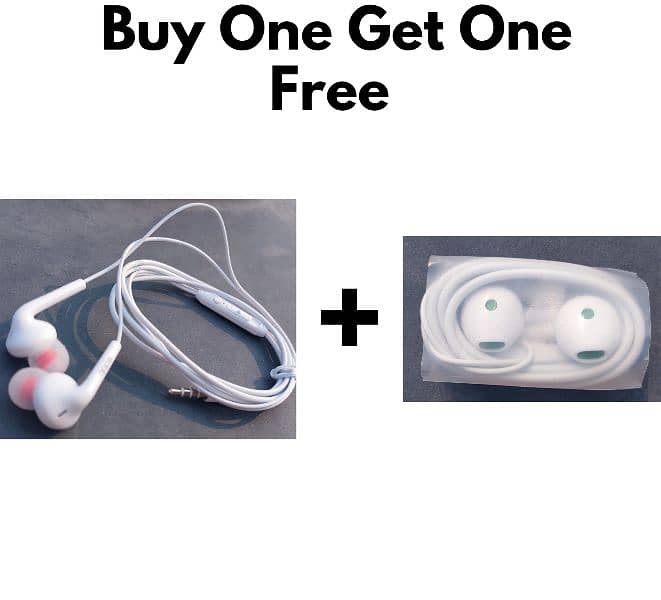 New Oppo + ST-12 Premium Quality Handfree | Buy One Get One Free | 3