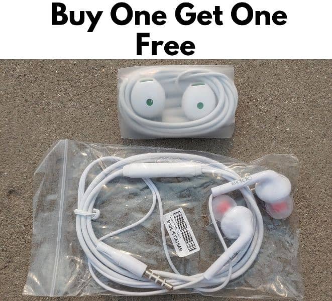 New Oppo + ST-12 Premium Quality Handfree | Buy One Get One Free | 4