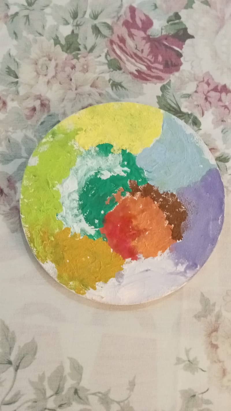 Handmade Abstract Circular Paintings 3