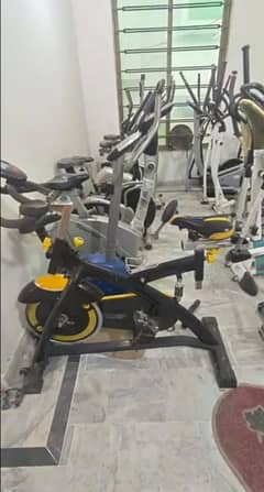 elliptical exercise cycle airbike machine spin recumbent bike gym