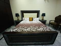 wooden bed set