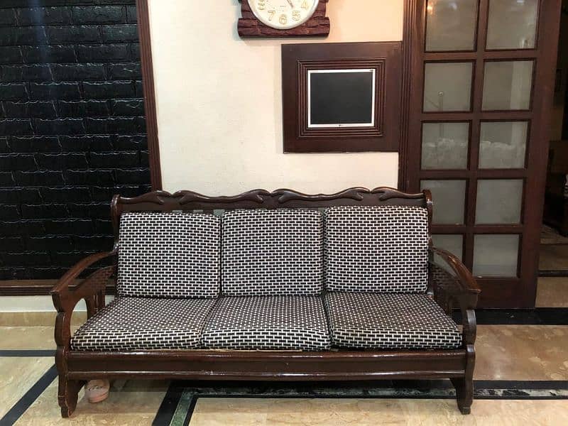 Solid Wood 3 seater Sofa for sale 1