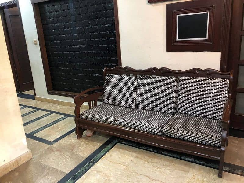 Solid Wood 3 seater Sofa for sale 2