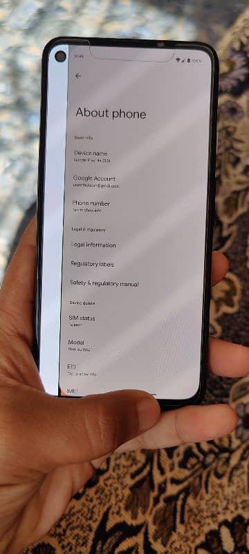 Google pixel 4a 5G 4