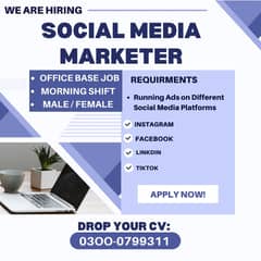 Social MEDIA Marketing expert job-famele /male-Google ADS jobs