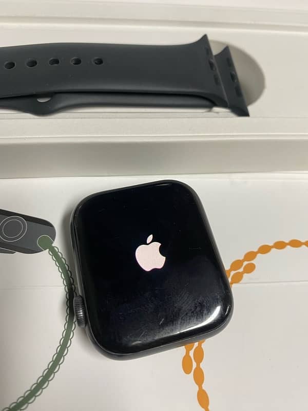 Apple Watch Series 6 44MM Space Gray Aluminum Case Black Sport Band 2