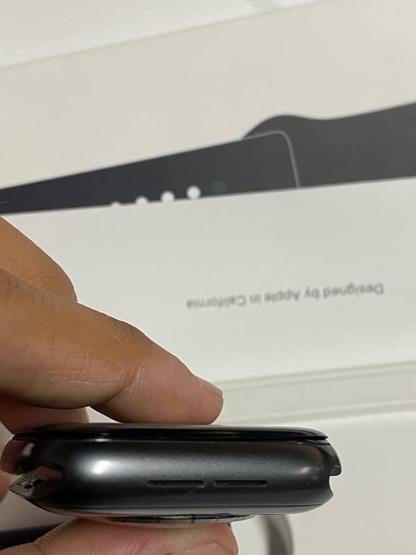 Apple Watch Series 6 44MM Space Gray Aluminum Case Black Sport Band 9