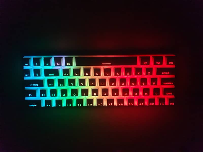 Tezarre TK-63 Pro Hotswappable Full RGB Wireless 60% Rechargesable KB 13