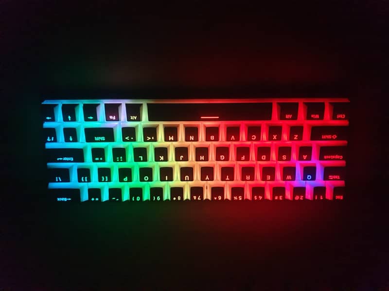 Tezarre TK-63 Pro Hotswappable Full RGB Wireless 60% Rechargesable KB 14