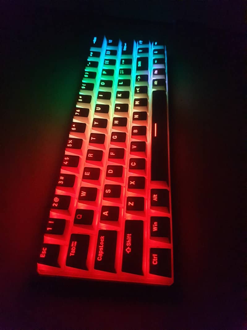 Tezarre TK-63 Pro Hotswappable Full RGB Wireless 60% Rechargesable KB 15