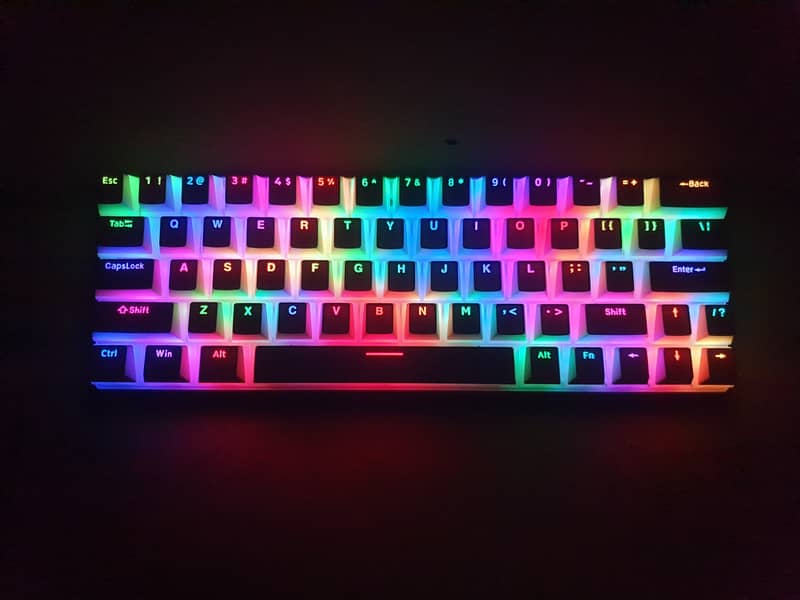 Tezarre TK-63 Pro Hotswappable Full RGB Wireless 60% Rechargesable KB 19