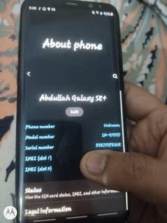 Samsung Mobile S8 Plus non pta