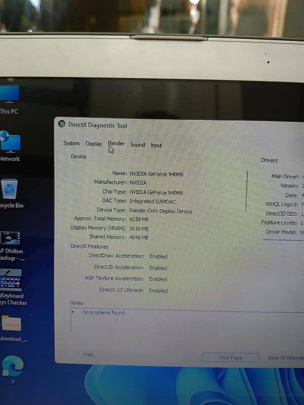 LENOVO CORE I7 6TH GEN LAPTOP WITH 2GB NVIDEA GPUN 8