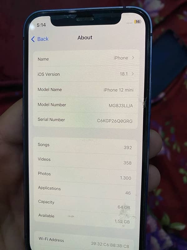 Iphone 12mini 64Gb Non pta 6