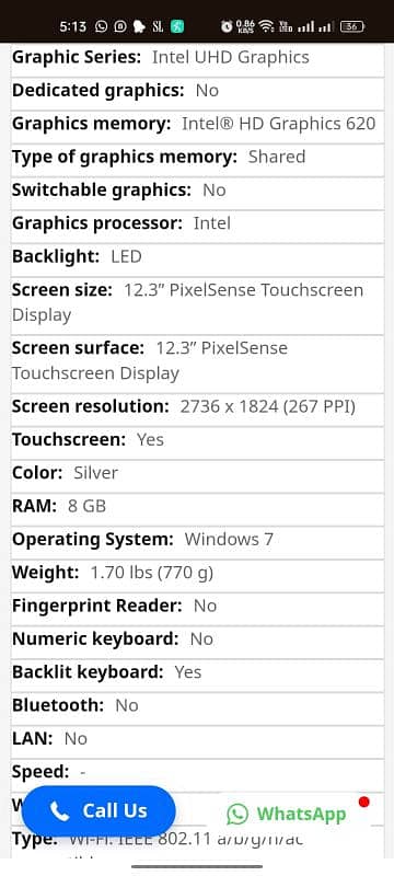 7th Gen Core i5 7300u QuadCore 08GB 256GB SSD condition 9.99/10 18