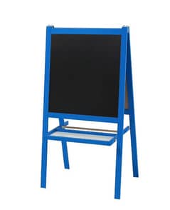 IKEA – Blue MÅLA Easel Black & White Board with Paper roller