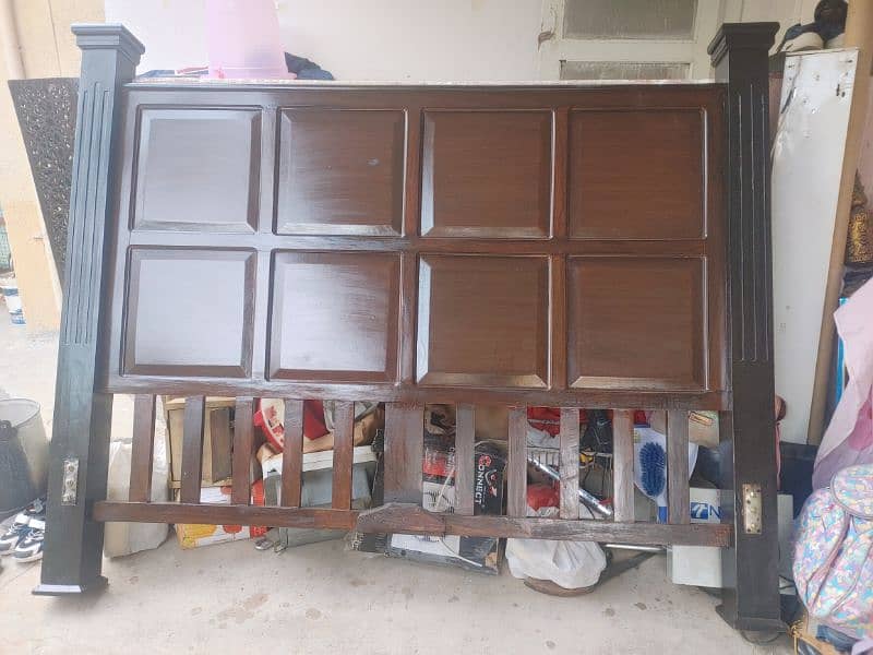 Wooden Bed urgent sell 1