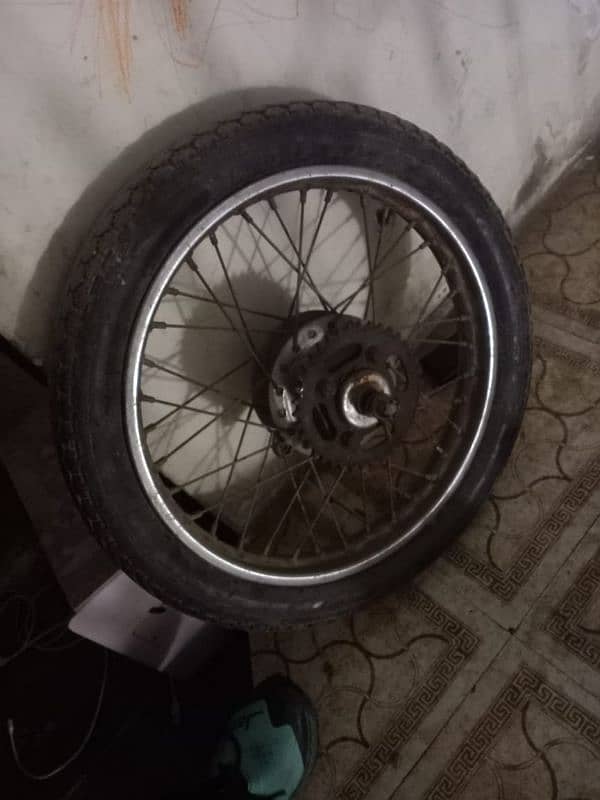 125 bike back wheel haab and tair 1