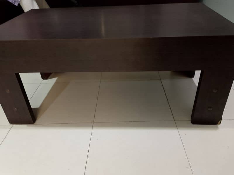 wooden center table and foam stools each for 6500 2