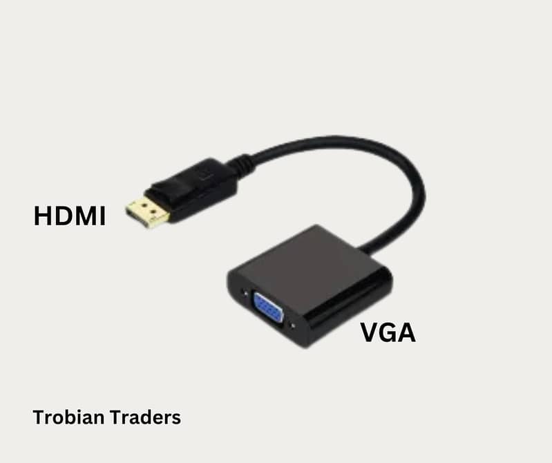  HDMI to VGA Converter - High-Quality Adapter for Display Connection 0