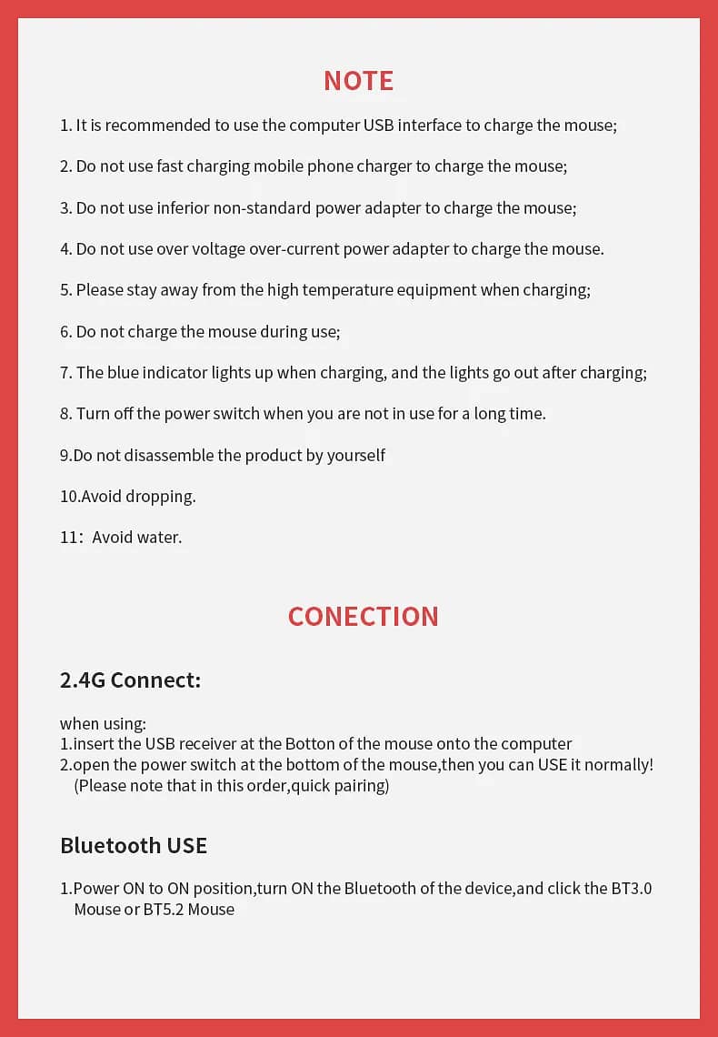 Bluetooth Wireless Mouse 10