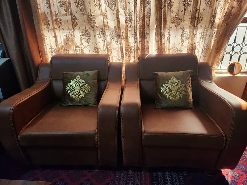 Leather Sofa set 7 seater 0