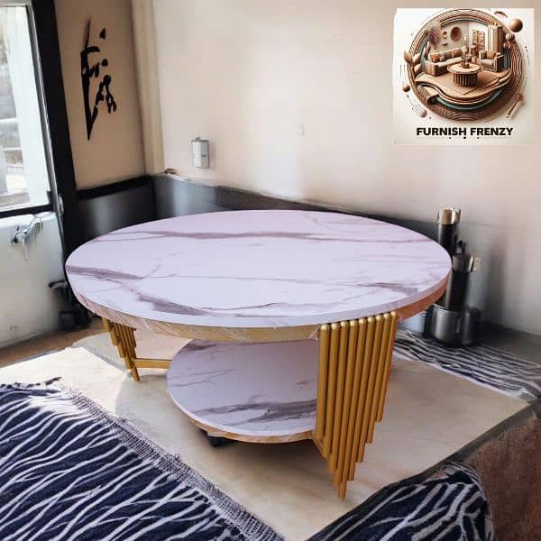 Ramdan sale MS Center Table Coffee Table New Arrival, Round Shape, 3