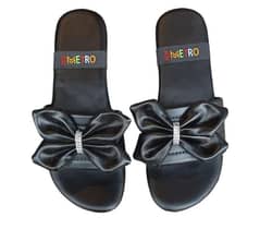 women's casual and festive wear bow slipper