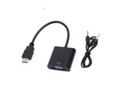 HDMI to VGA Converter with Sound & Audio Cable 