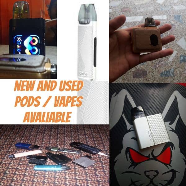 Used and new pods/vapes avaliable(03199727394) 0