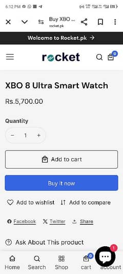 XBO 8Ultra SMART WATCH