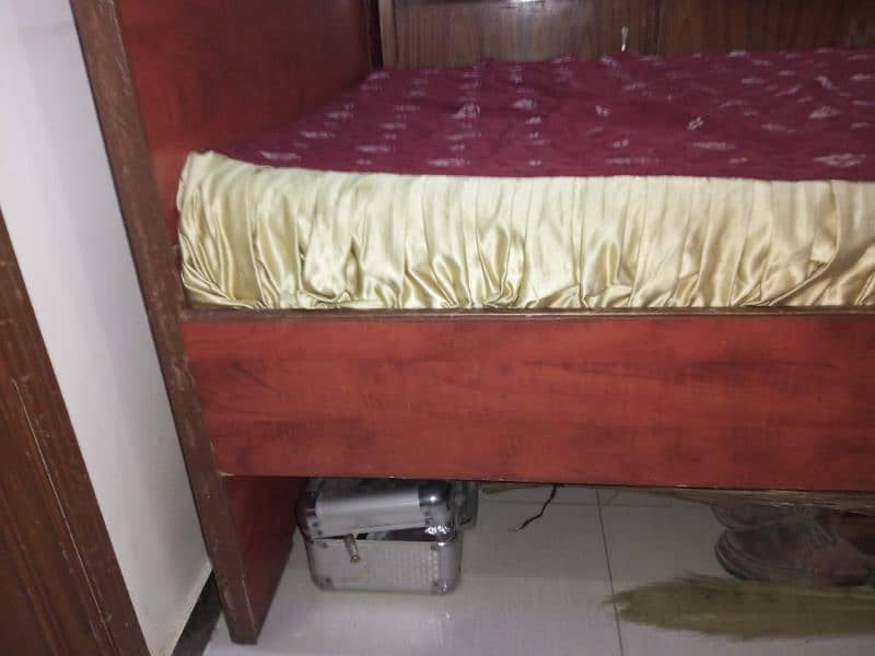 wooden bed with mattress molty foam single bed 2