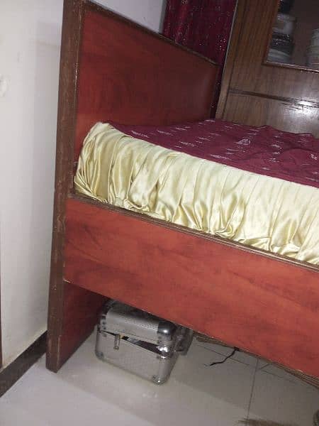 wooden bed with mattress molty foam single bed 3