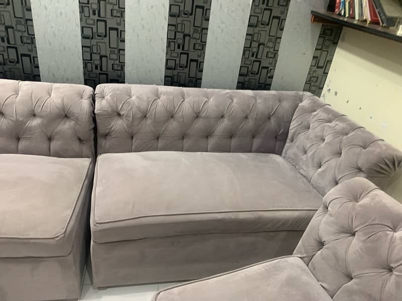 L shape sofa grey 5