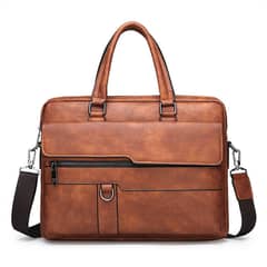 Laptop Bag PU Leather Bags for Men and Fashion Men