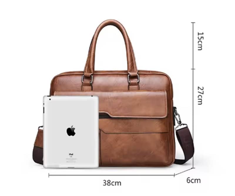 Laptop Bag PU Leather Bags for Men and Fashion Men 6