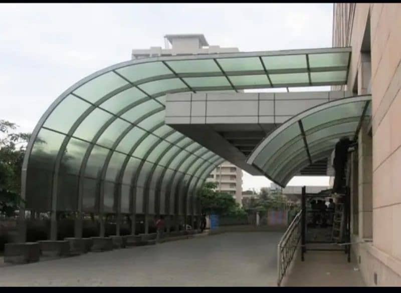 Tensile Shades | Car parking shade sun shade| Fiberglass  Shades 9