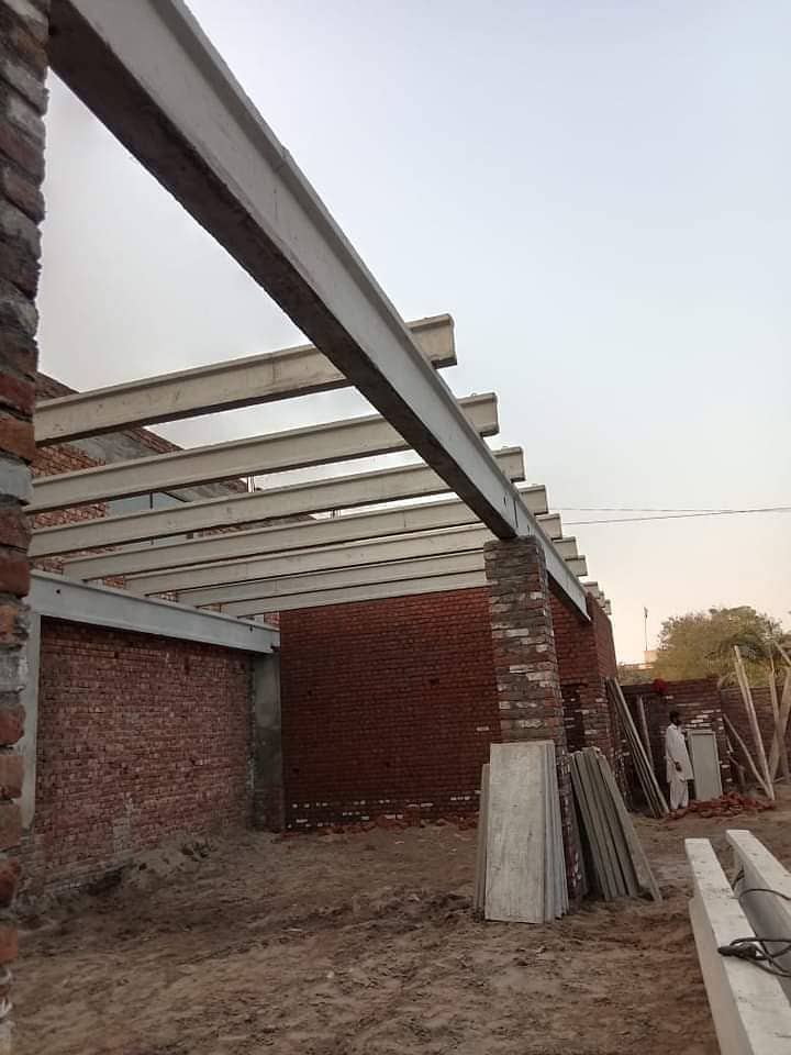 Boundary wall/Precast boundary wall/Girders/slabs/control shed roof 7
