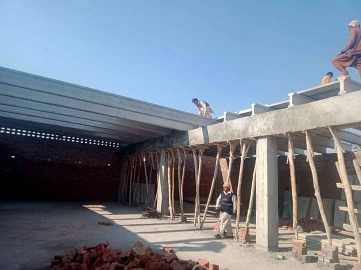 Boundary wall/Precast boundary wall/Girders/slabs/control shed roof 9