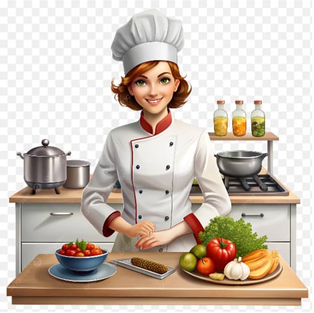 Female chef 0