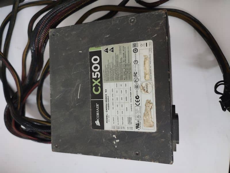 corsair CX 500 watt power supply 0