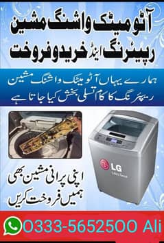 Har kisam ki automatic washing machine ka kam kiya jata hai