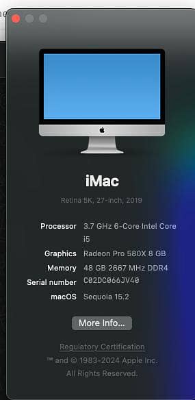 Apple iMac 2019 27 2