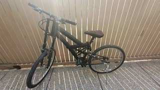 Mountain Bicycle color black.