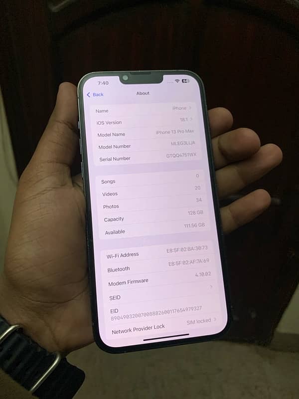 Iphone 13 pro max JV 128gb No bargain Price final 7