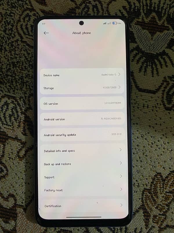 redmi note 12.8/128 3