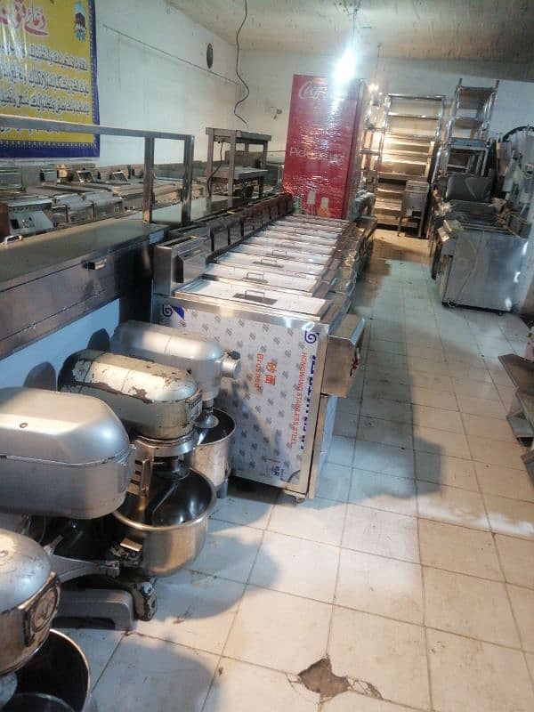 Pizza conveyor oven Deck oven hot plate Deep fryet fast food machinery 2