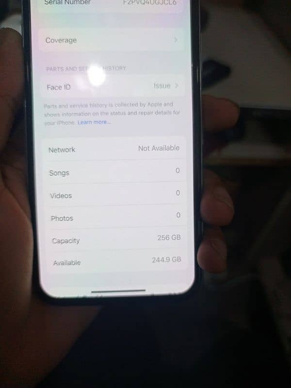 iphone x pta Aproved face id disbale bthry change 256GB 4