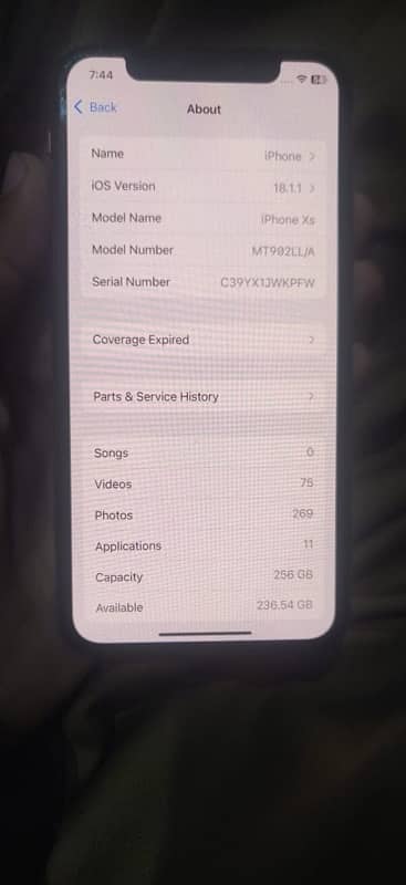 iphone Xs 256GB Non PTA 5