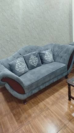 sofaset 6 seater excellent condition pure wood